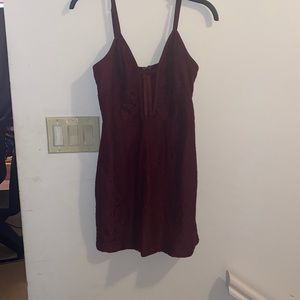 Dark purple dress